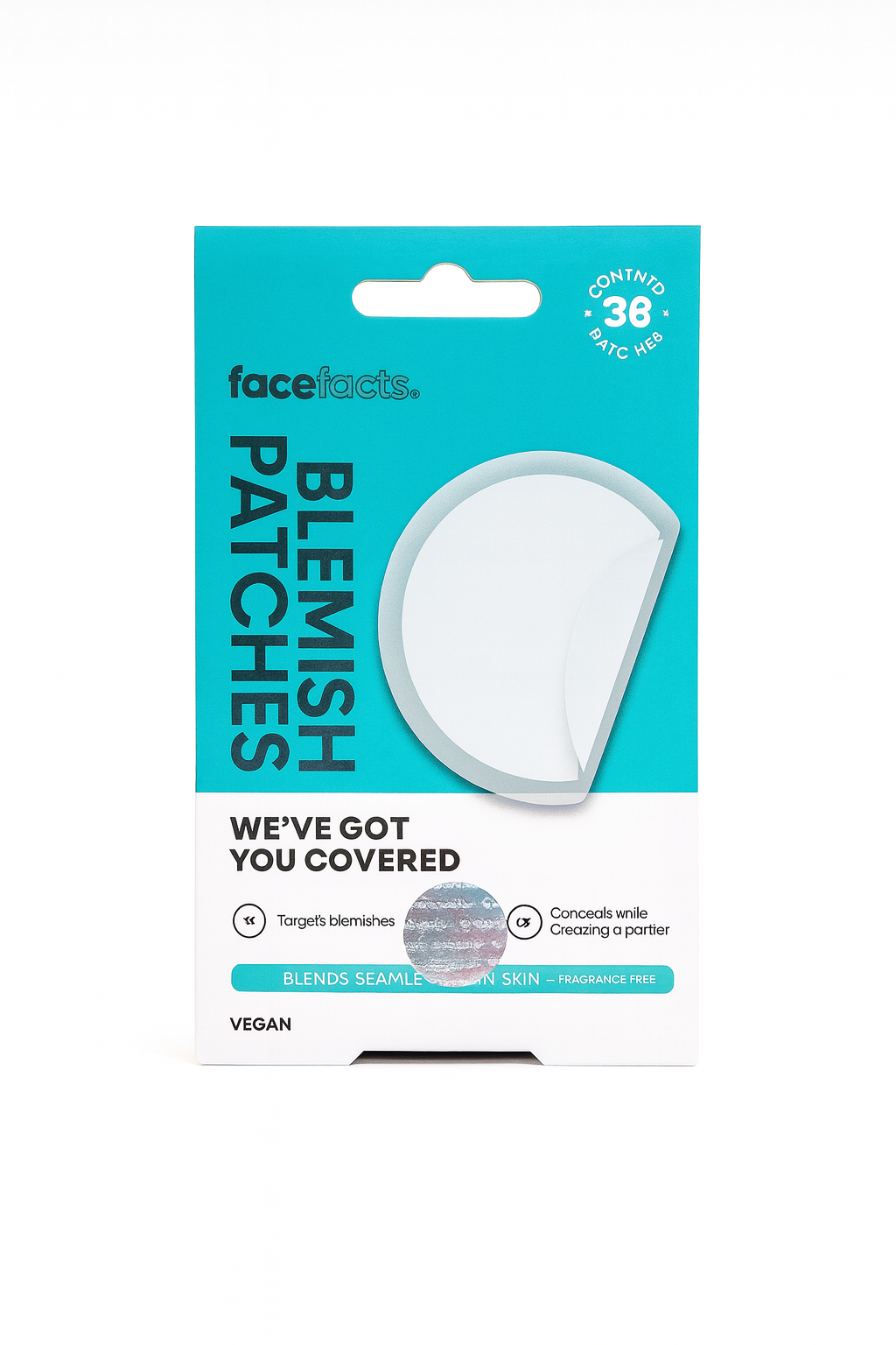 Face Facts Blemish Patches | Spot Treatment Hydrocolloid Stickers for Clear Skin
