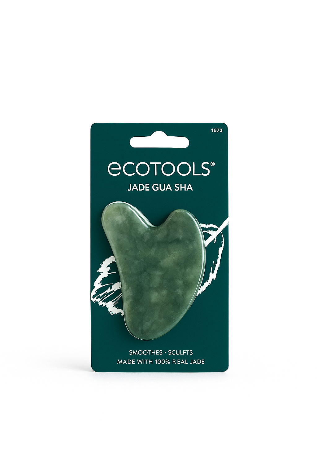 EcoTools Jade Gua Sha – 100% Real Jade Face Sculpting & Massage Tool