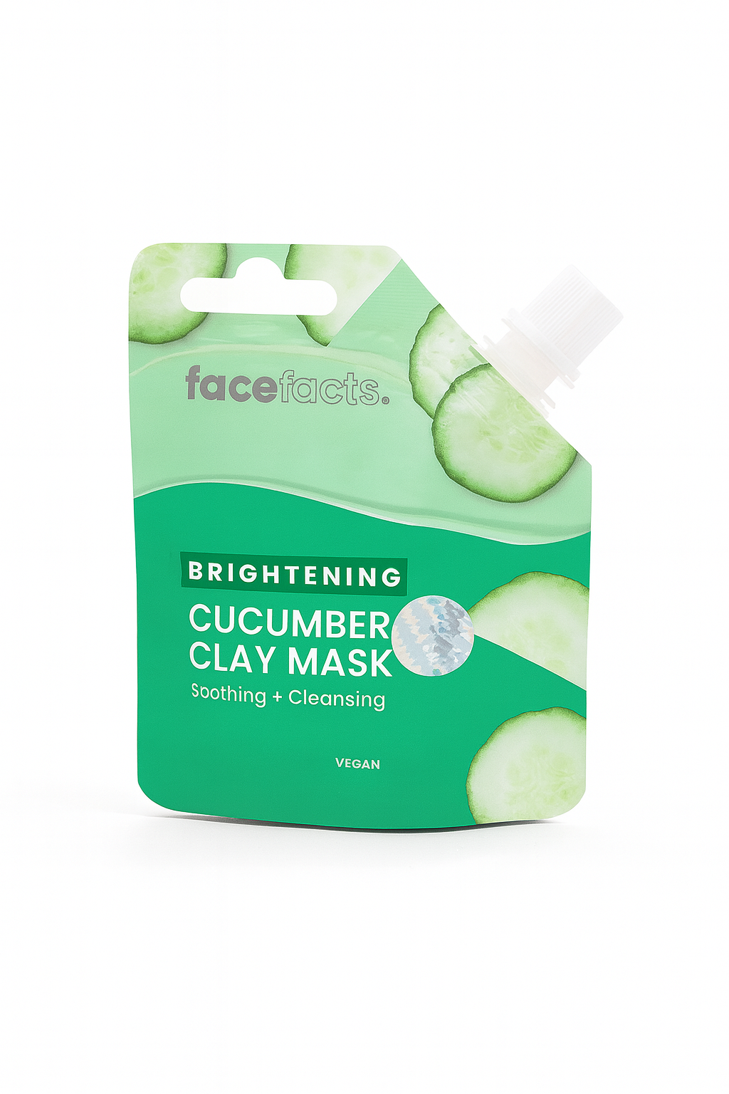 Face Facts Cucumber Clay Mask | Brightening & Soothing Vegan Face Mask (60ml)
