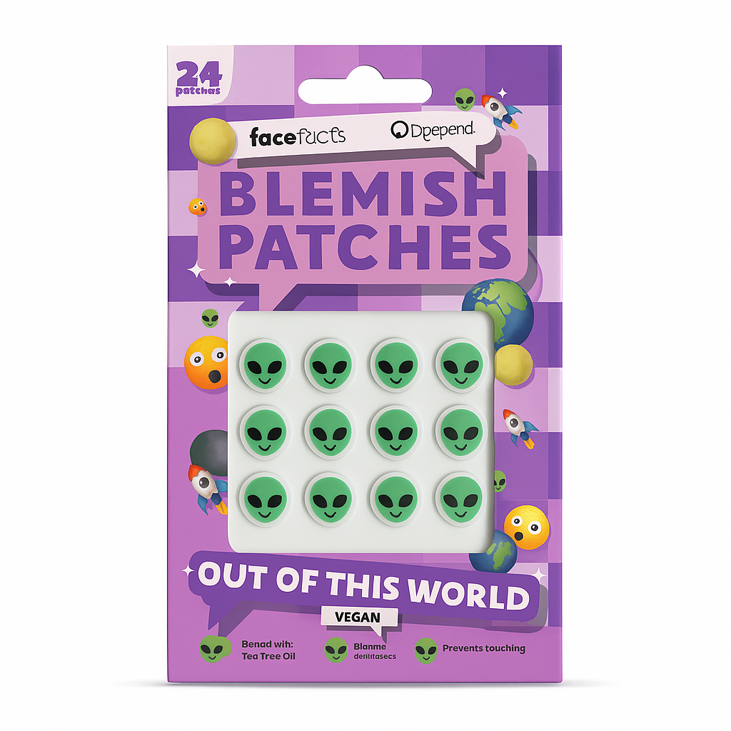 Face Facts Out of This World Blemish Patches – Vegan Tea Tree Oil Spot Stickers for Clear Skin