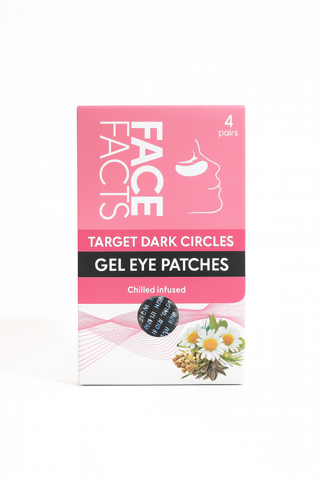 Face Facts Target Dark Circles Gel Eye Patches | Cooling & Brightening Under-Eye Treatment