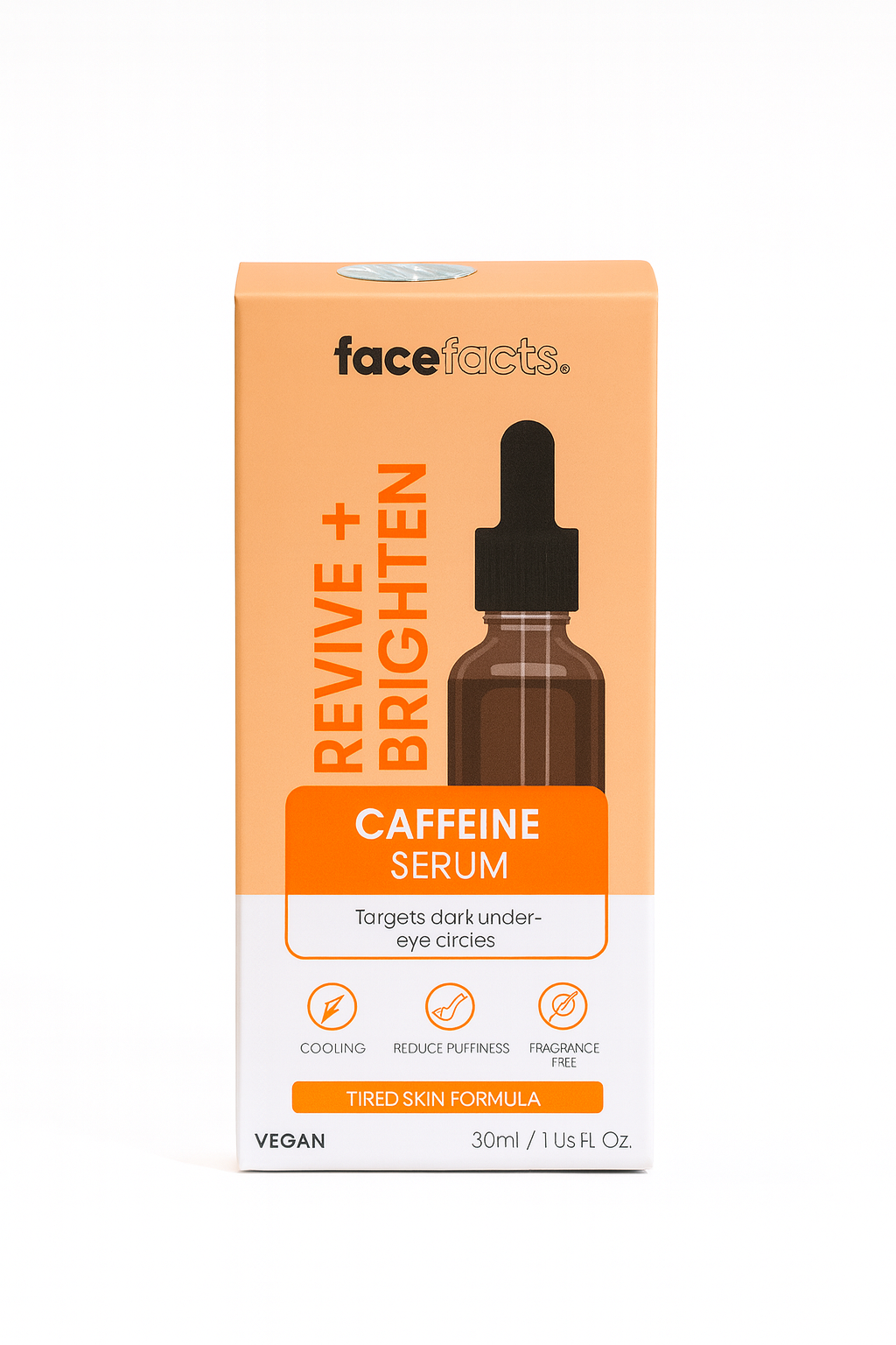 Face Facts Caffeine Serum | Revive + Brighten Tired Skin & Reduce Under-Eye Puffiness