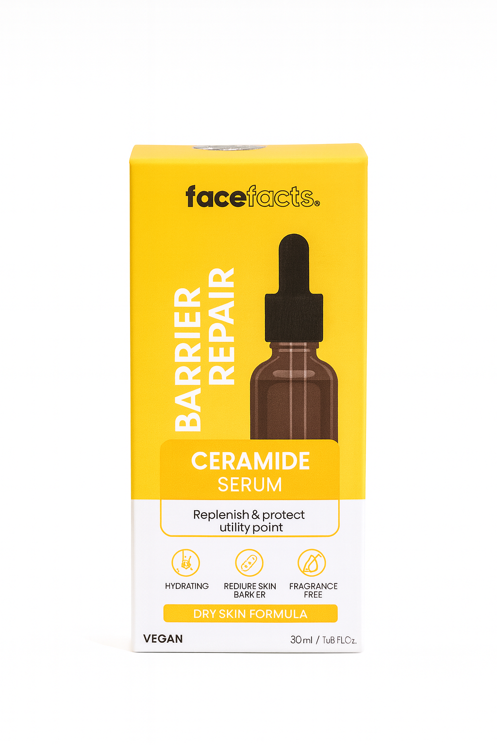 Face Facts Ceramide Serum | Barrier Repair & Deep Hydration for Dry Skin