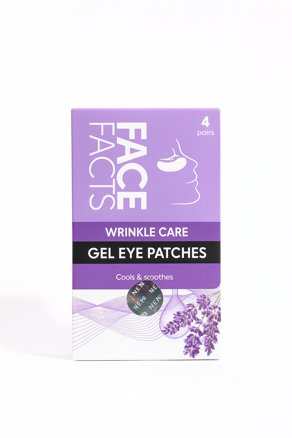 Face Facts Wrinkle Care Gel Eye Patches | Cooling & Soothing Anti-Wrinkle Eye Treatment