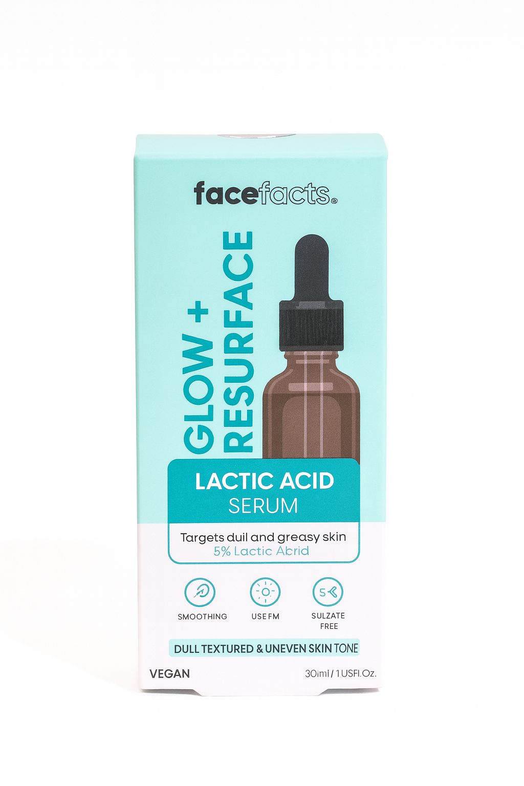 Face Facts Lactic Acid Serum | Glow + Resurface for Smoother, Brighter Skin (5% Lactic Acid)