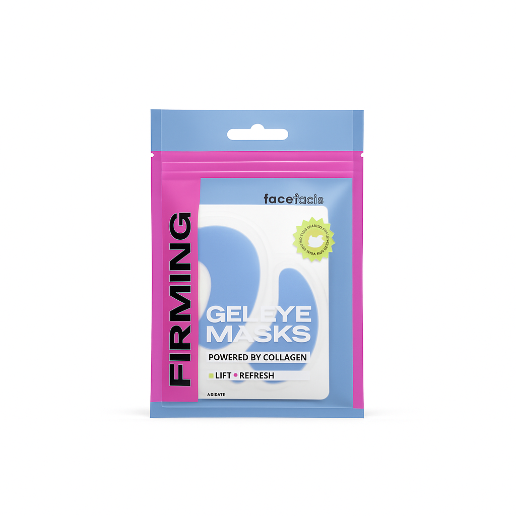 Face Facts Firming Gel Eye Masks with Collagen – Lift & Refresh Under Eye Treatment