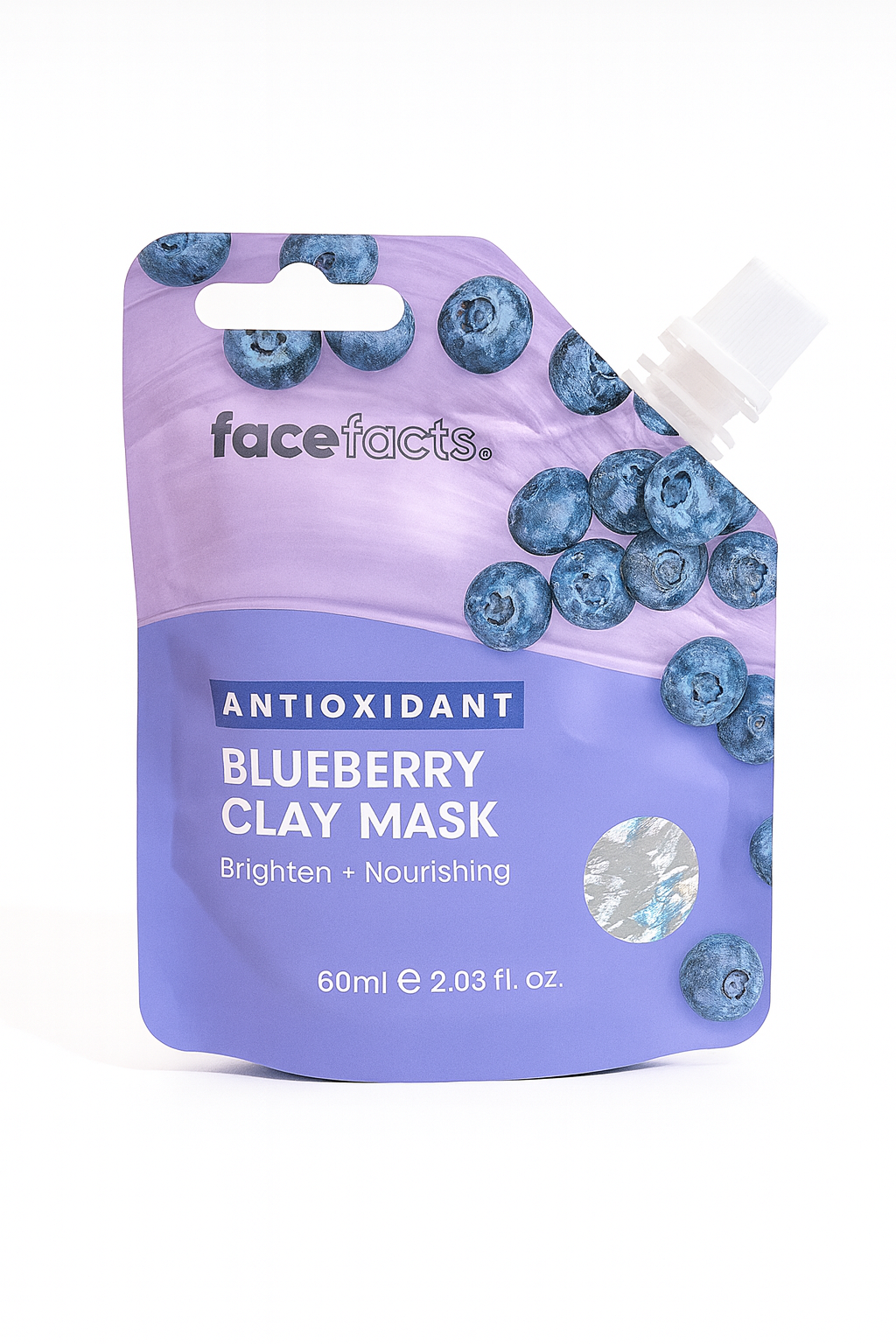 Face Facts Blueberry Clay Mask | Antioxidant Brightening & Nourishing Face Mask (Vegan)
