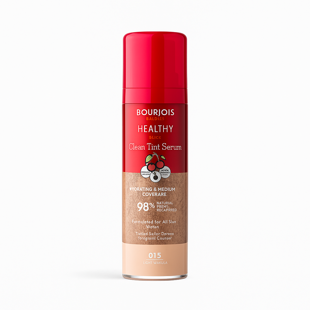 Bourjois Healthy Mix Clean Tint Serum 015 Light Vanilla – Hydrating Natural Coverage Foundation