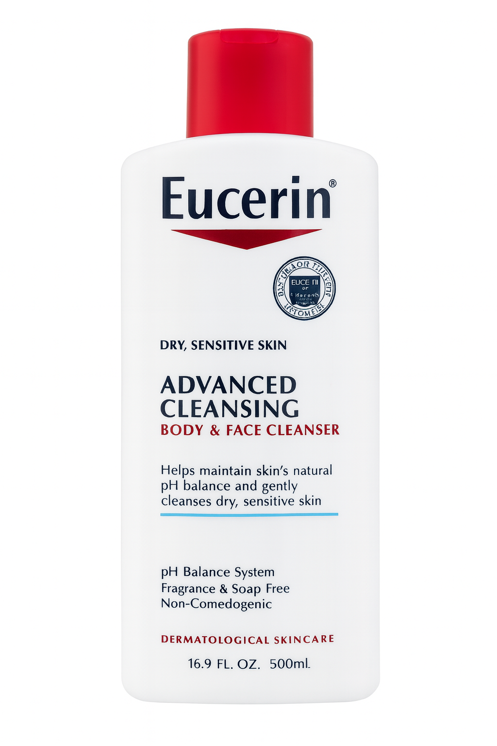 Eucerin Advanced Cleansing Body & Face Cleanser 500ml