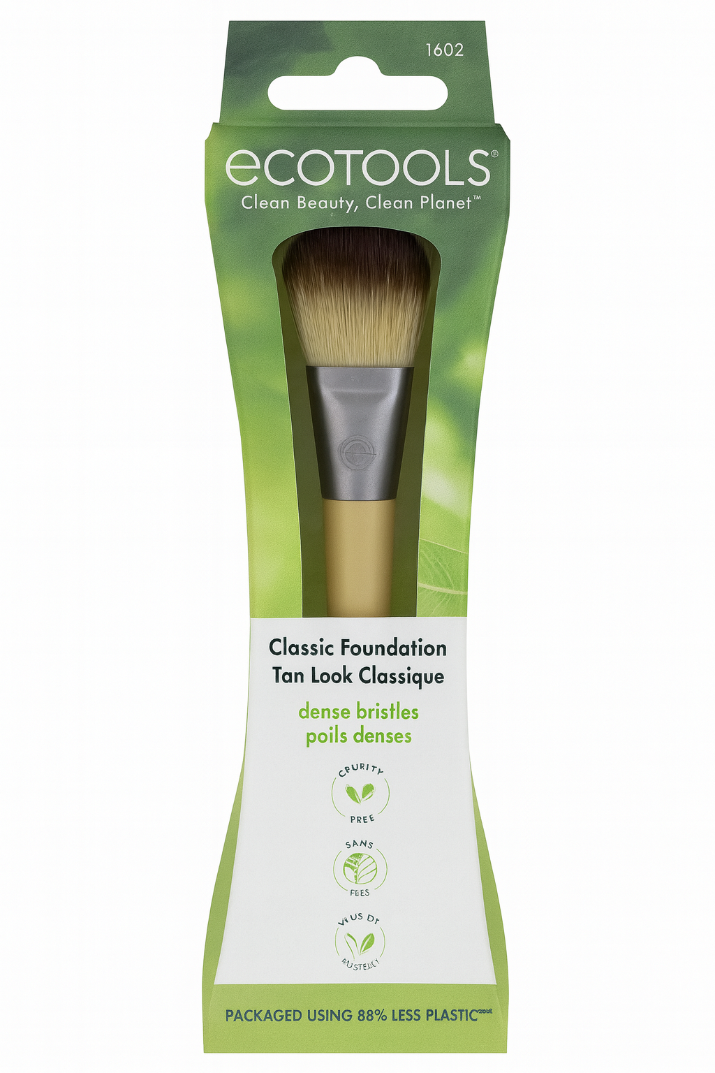 EcoTools Classic Foundation Brush – Dense Bristles for Smooth Application