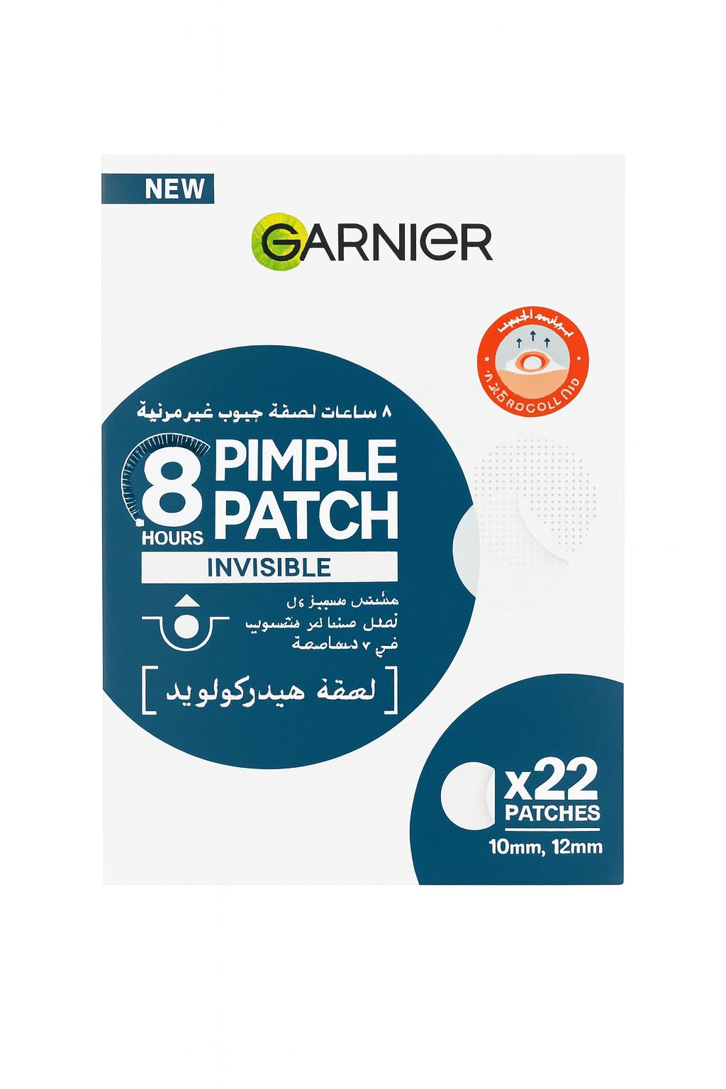 Garnier Pimple Patch Invisible – 22 Hydrocolloid Patches for Acne & Blemishes