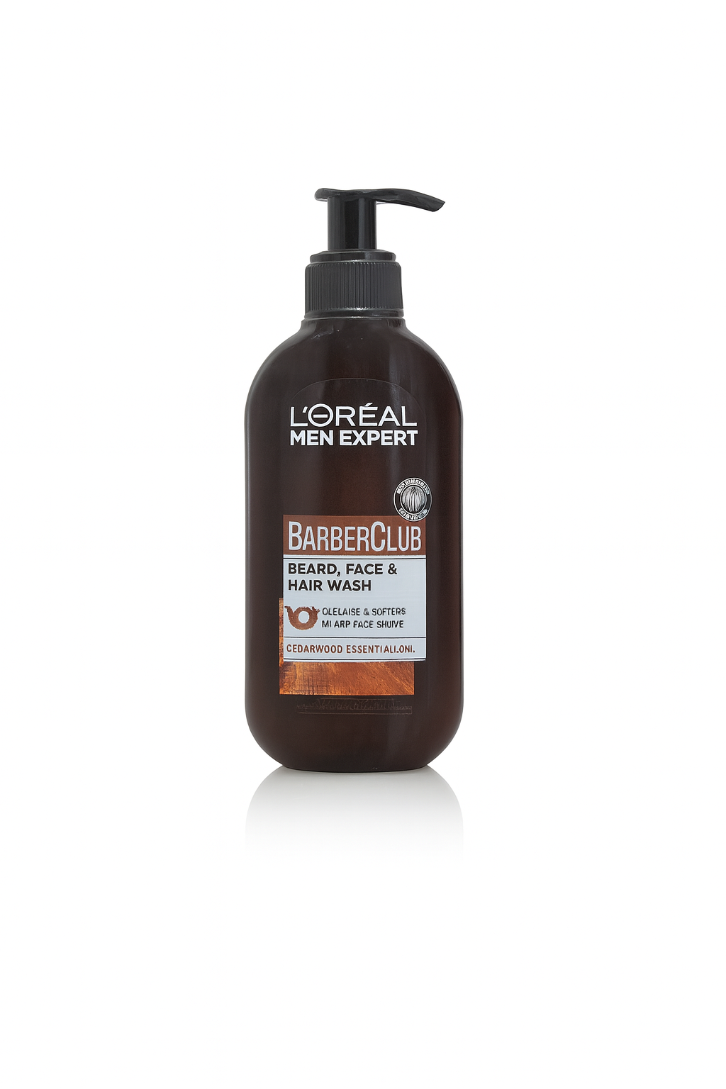 L'Oréal Men Expert BarberClub Beard, Face & Hair Wash with Cedarwood – 200ml
