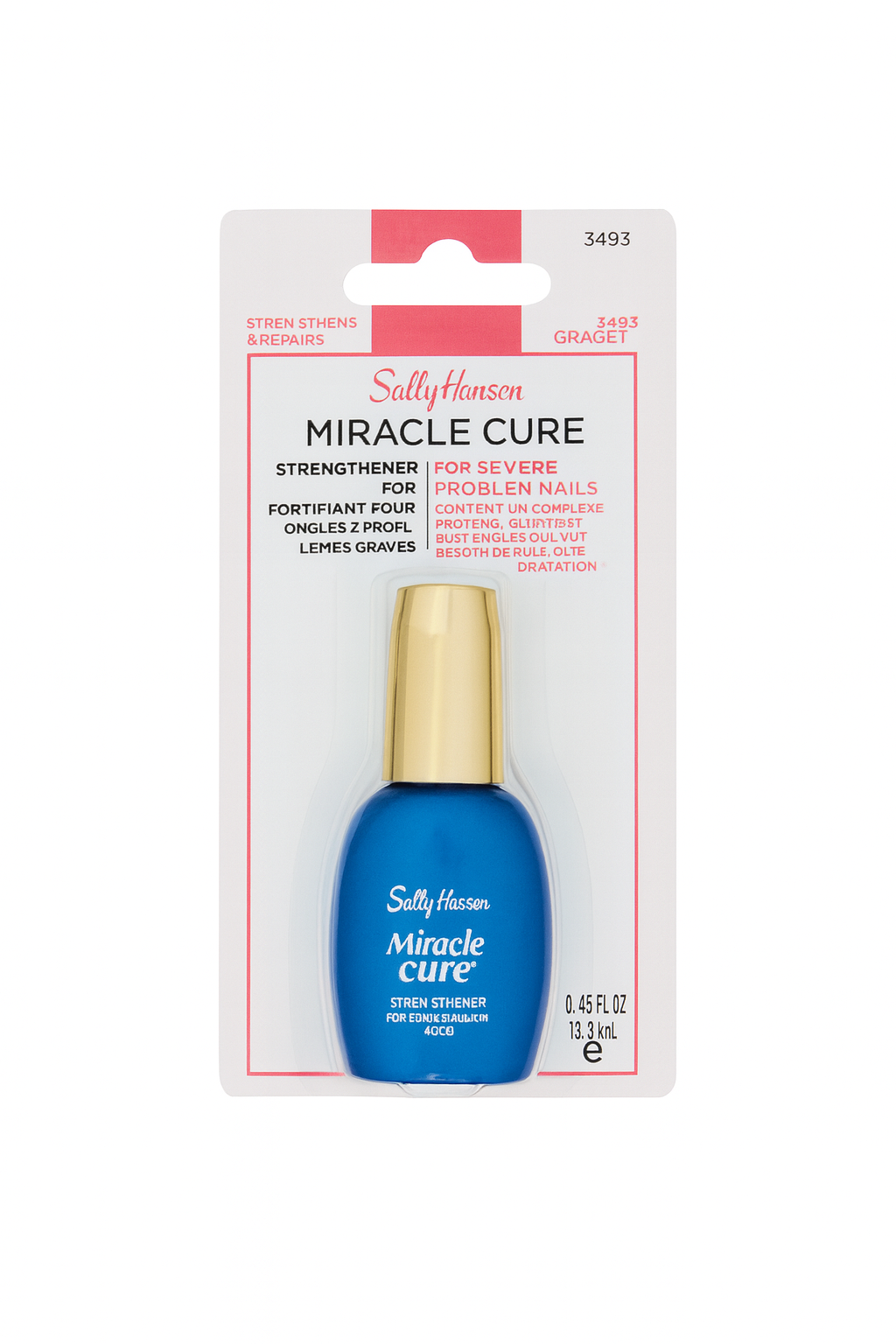 Sally Hansen Miracle Cure Nail Strengthener – For Severe Problem Nails (13.3ml)